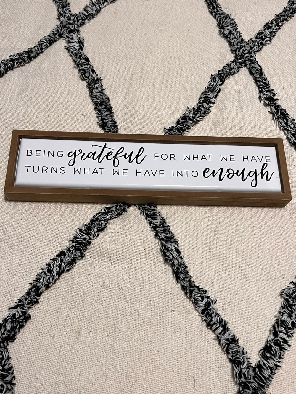 Belle Maison ‘Being Grateful' Enchante Caption Box Shelf or Wall